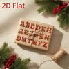 Crăciun 26 de Litere Ornament Pandantiv Plat Agățat Personalizat Decor Festiv pentru Pomul de Crăciun Cadou pentru Petrecerea de Crăciun Ornament