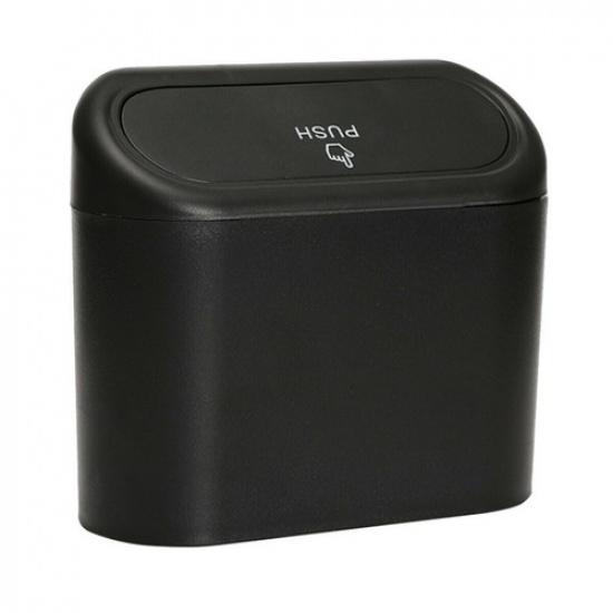 Black Car Trash Can Garbage Bin Bag Organizer Storage Box Universal Waterproof