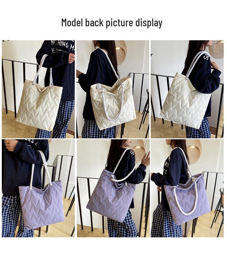 Geräumige Damen-Canvas-Tragetasche: 2025 Herbst/Winter Vielseitige Umhängetasche für Pendler