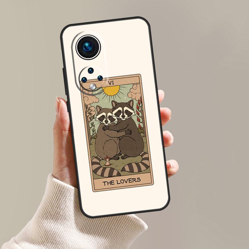 

Raccoon Art Tarot Case For Honor Magic 5 Pro 10 50 70 90 Lite X7 X8 X9 X6a X7a X8a X9a Magic 4 Lite Coque Honor 90 Lite