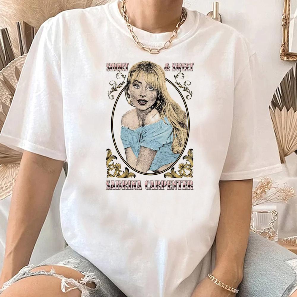 

Breathable Shirt Streetwear Kawaii Graphic Trendy Sabrina Caprenter Shirt Teen Gothic Retro Aesthetic Clothes 4XL