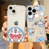 Anime Cute D-Doraemon-S Phone Case For IPhone 17 16 15 12 11 Pro Max 14 Plus 13 Mini Clear Cover Soft Funda