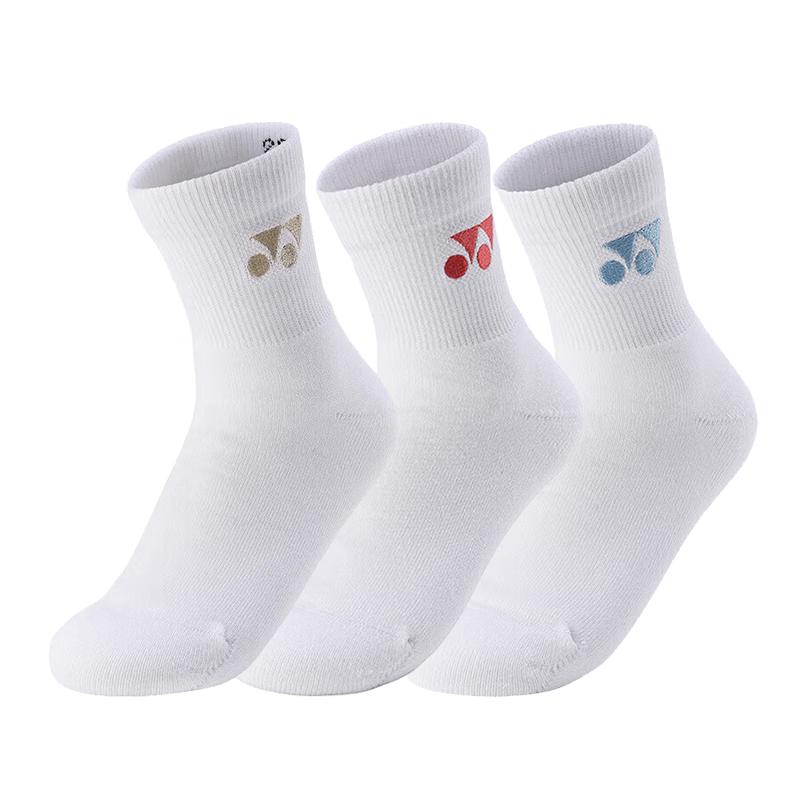 Yonex Women s Mid-Calf Badminton Socks 3 Pairs (22-25cm)