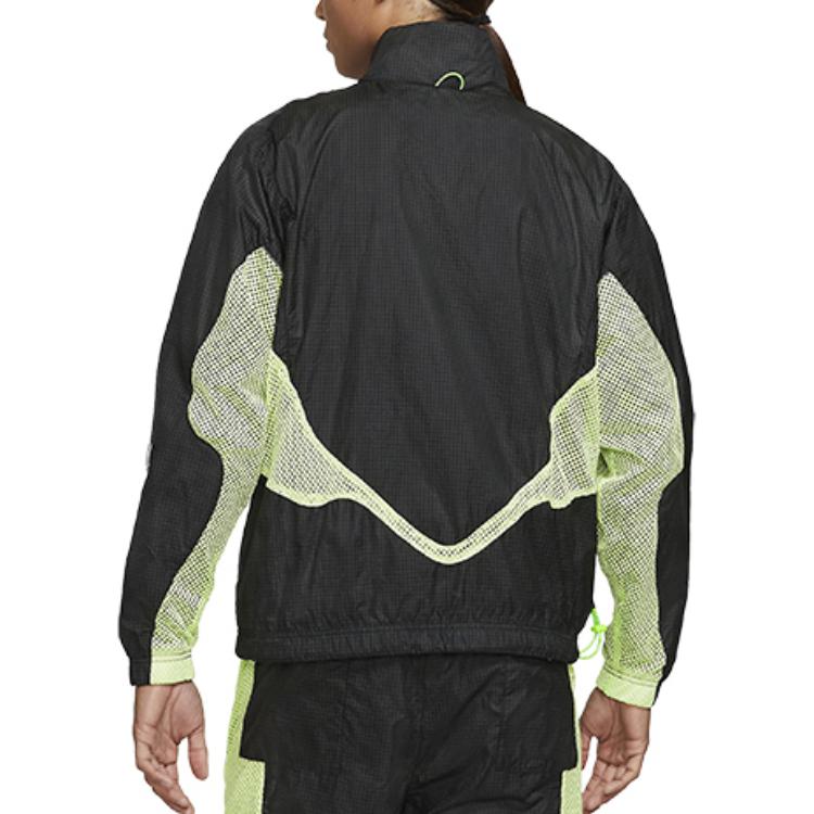 Jordan 23 Engineered Patchwork Kontrast Mesh Kragen Webjacke Herren Oberbekleidung Schwarz DA5623-010