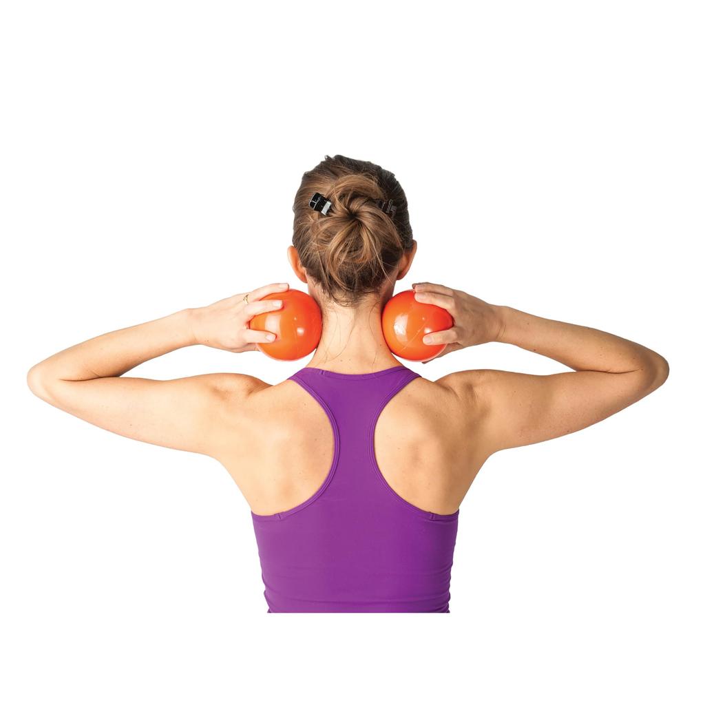 OPTP Franklin Smooth Ball Set Adjustable Firmness Massage Ball Orange 10cm - (LE9005)
