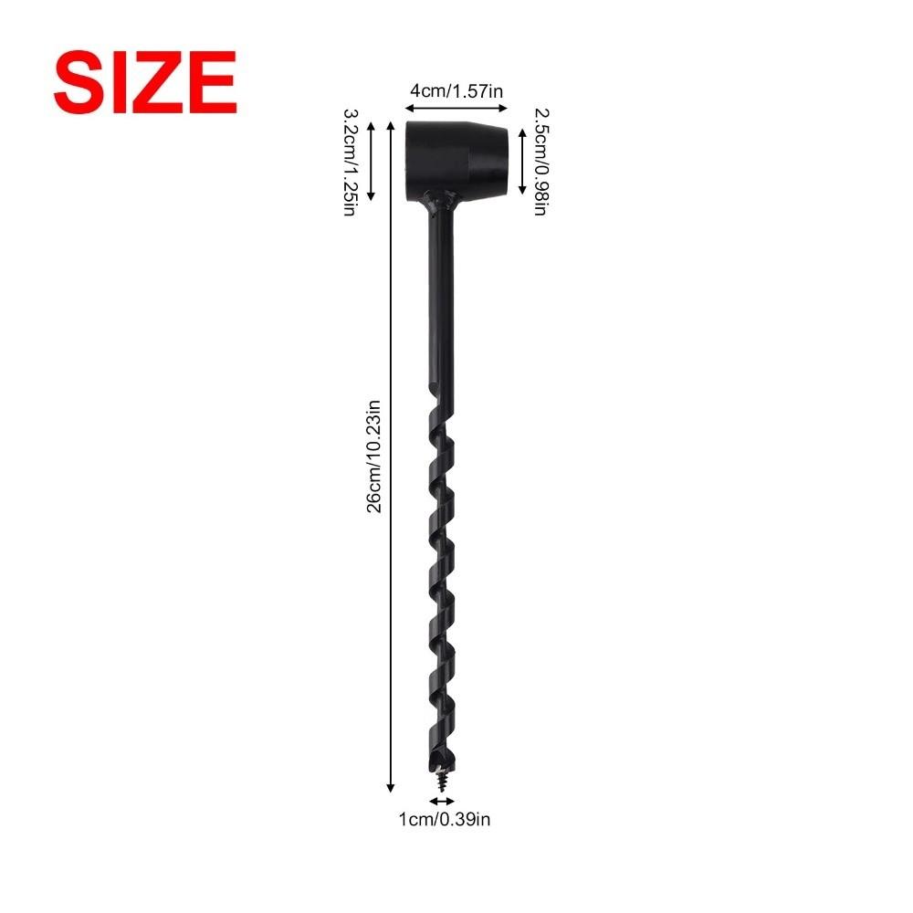 High Hardness Hand Auger Drill Black Color Wood Auger Drill Bit For Woodworking
