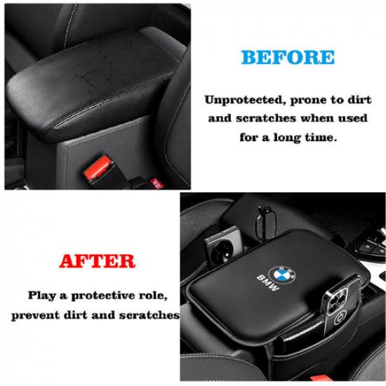 Car Armrest Cushion Cover Center Console Box Pad Protector for BMW Accessories