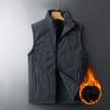 Autunno Inverno Uomo Plus Velluto Gilet Cappotto Tinta Unita Agnello Pile Gilet Grande Taglia Spesso Caldo Morbido Moda Termica Gilet Maschio