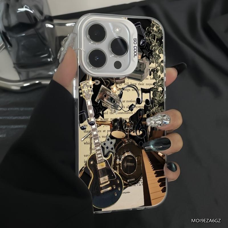 Retro Rock Music Style Pattern Phone Case For Samsung Galaxy S26 S25 Ultra S24 S23 S22 Plus S21 S20 FE A15 A35 A54 A55 A16 Cover