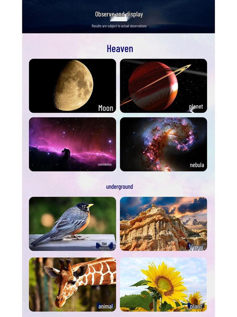 F30070M High Power Kids' Telescope with Finder Scope for Moon Watching
