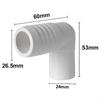 Rotatable Drain Outlet 360Degree Bilge Pump Connector Sturdy for Boat Owners White