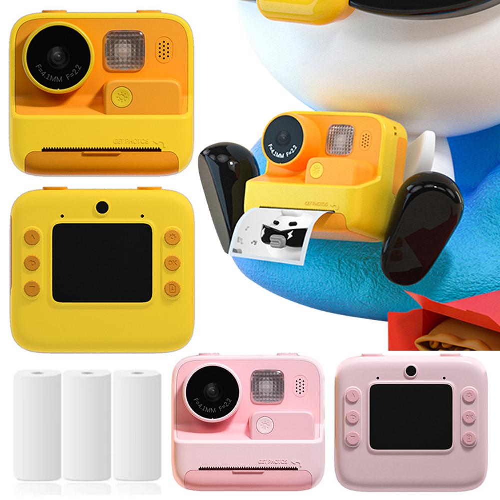Child Camera Instant Print 48MP Mini Thermal Printer with Thermal Print Paper Zero Ink  Gifts for Christmas/Birthday/Holiday
