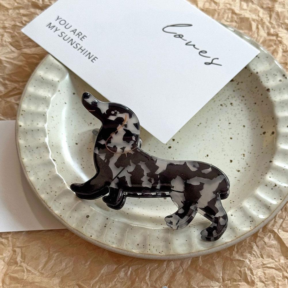 Cute Style Puppy Gripper Hair Clip Cartoon Dachshund Corgi Hair Accessory Fashionable Acrylic for Women Girls