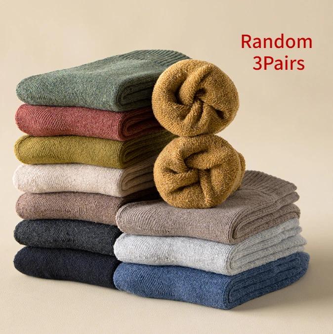 

3 пари/лот Жіночі зимові шкарпетки Потовщені зручні теплі чоботи до середини гомілки Шкарпетки в підлогу Mujer Термопанчохи Жіночі One Size