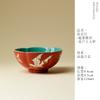 111ml Forbidden City Red Butterflies Teacup Traditional Tea Bowl Tea Cup Set Tea-tasting Personal Cup Chazhan Master Cup Teaware