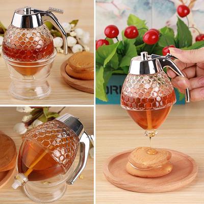200ML Sirup Spender Honig Spender Sauce Küche Lagerung Glas Kochen Werkzeuge Für Home Restaurant