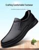 Men's Spring Loafers: Formal Leather Slip-on, Low-top Casual Driving Shoes, Top Layer Cowhide