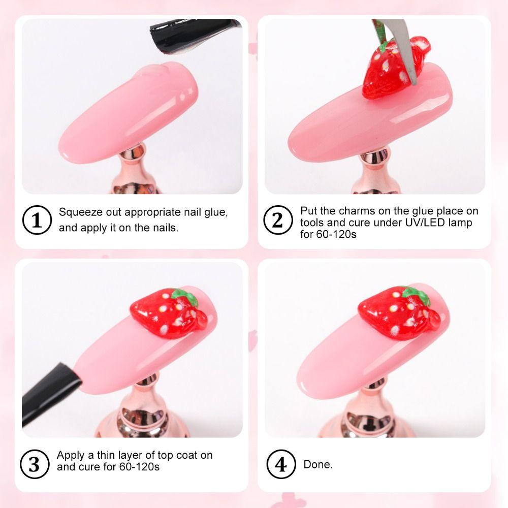 Flowers Candy Nail Art Decorations Mix Colors Nail Accessories 3D Resin Nail Charms  DIY Manicure