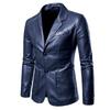 2026 Men's Single-Breasted Leather Jacket: Washed Leather Suit & Youth Outerwear