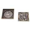 Antique Deodorant Floor Drain European Style Square Shower Floor Drain for Kitchens Bathrooms Garages Basements