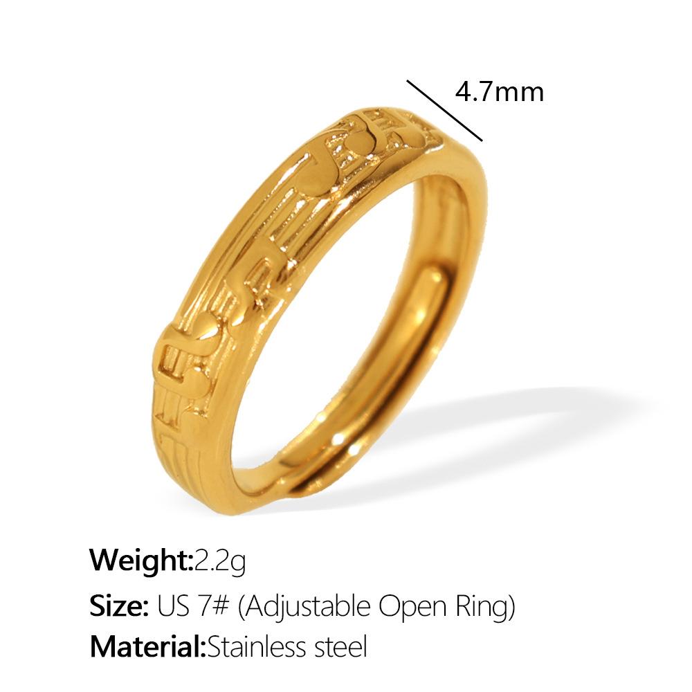 Minimalist style ring Personality ring Niche geometric line Index finger ring