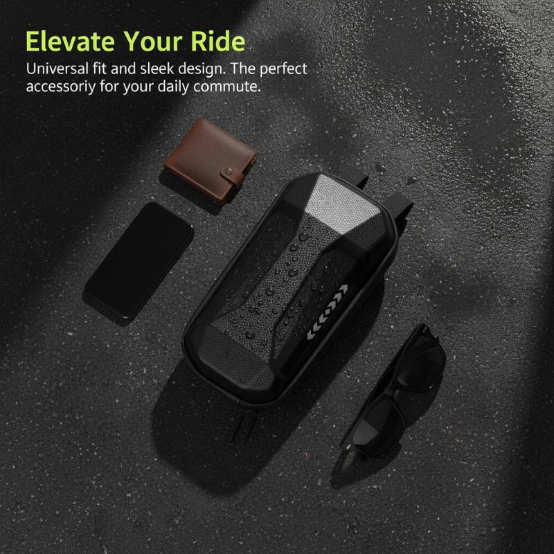 Electric Scooter Bag Man Adult Waterproof Front Storage Pouch Hard Shell for 8 Inch and 10 Inch Scooters