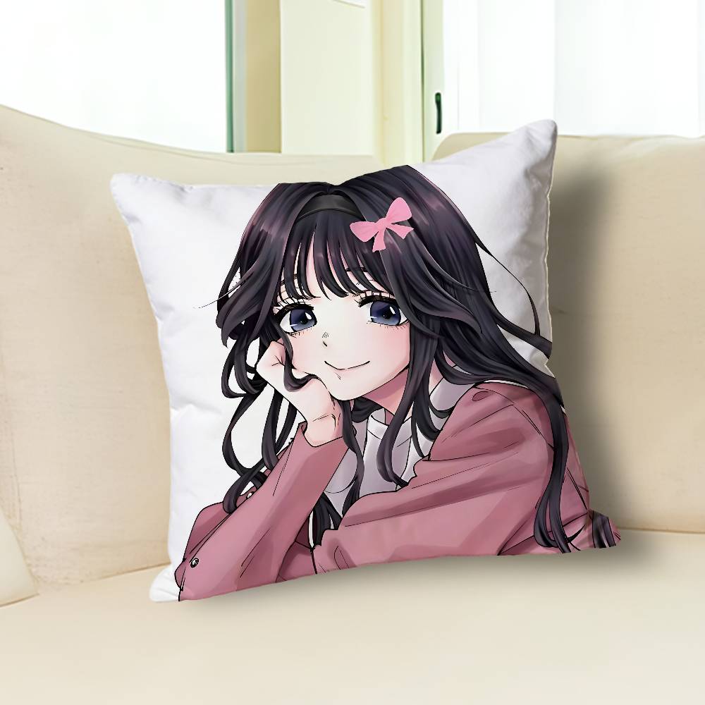K-Kaoru Hana wa Rin to Saku Anime Celebrity Merchandise All-Match Printed Pillow Case Sofa Car Office Room Decoration Protector
