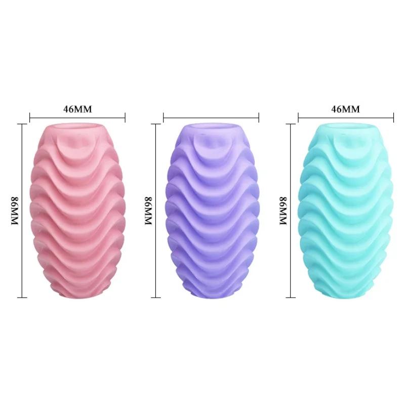 Male Sex Toys Pocket Pussy Masturbator For Men Small Sex Eggs Glans masturbation eggs Vagin Blow Job Soft Stick Masturbation Cup