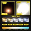 NAKOBO 10 Pack High Brightness S25 Single Bulb, LED (P21W, 1156, S25, G18, BA15S)