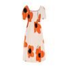 Ladies' Summer Floral Print Off Shoulder Bohemian Dress
