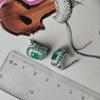 Silver Earrings with Natural Agate 3.033ct (2196303)