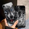 Cool Animal Tiger Lion Funda Phone Cover Phone Case for Apple iPhone 11 17 Pro Max Air 13 15 Pro 7 8 16 14 12 XR XS MAX