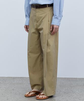 TRIP LE SENS Cn Side Pintuck Curved Pants_Beige
