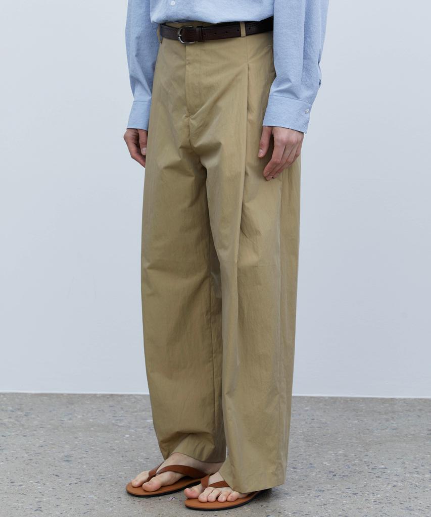 TRIP LE SENS Cn Side Pintuck Curved Pants_Beige
