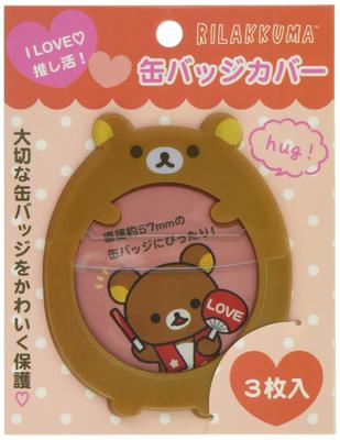 Kryt na odznak Rilakkuma Oshikatsu Rilakkuma San-X