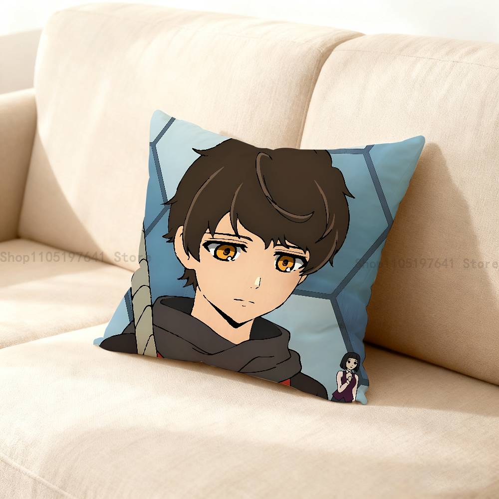 T-Tower of G-God Comics Pillow Case Cute Cartoon Anime peripheralsBedroom Sofa Decorative Cushion Cover Soft Cushion Cover