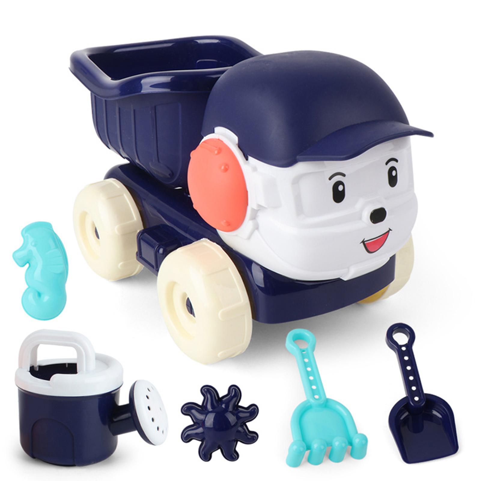 

Outdoor Beach Toys Set For Children Cartoon Beach Car Sand Shovel Templates синий