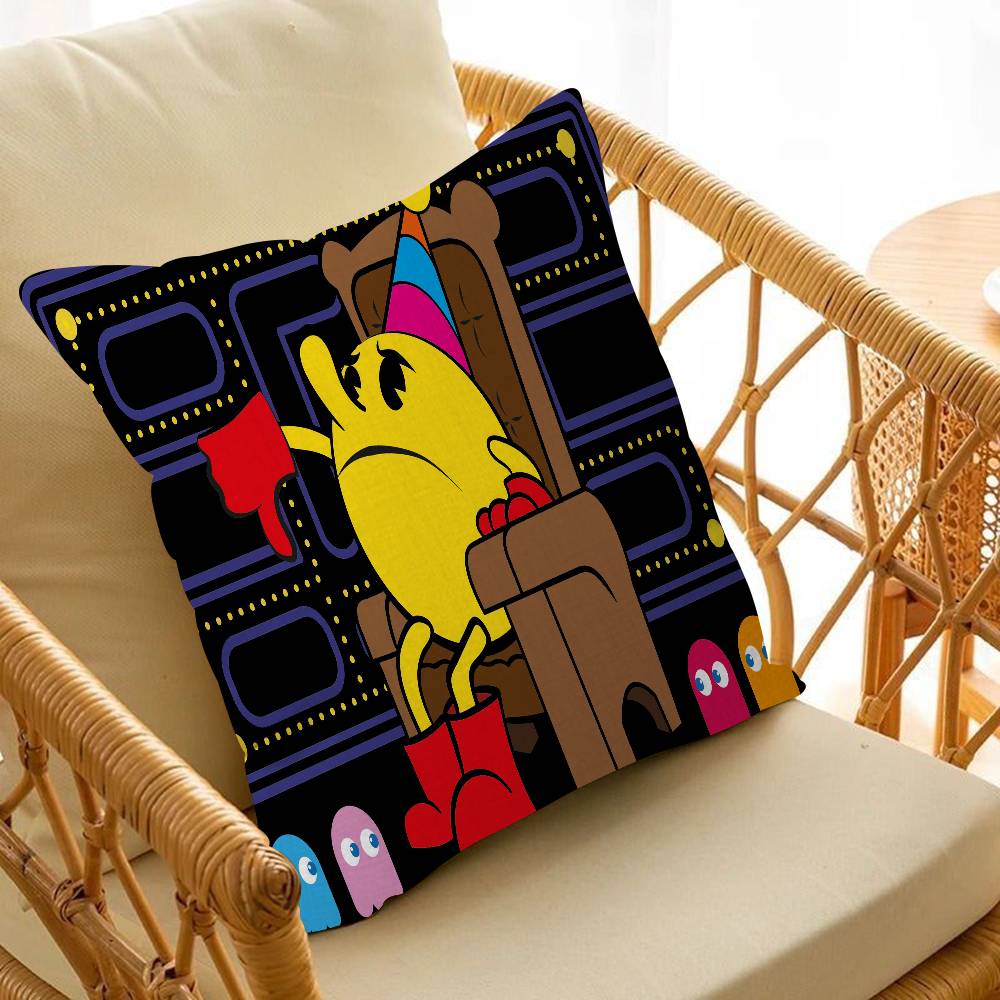 Cute P-PAC MANS Birthday Maple Design Cushion Cover Happy Autumn Harvest decor Holiday Decorati Pillow Cover