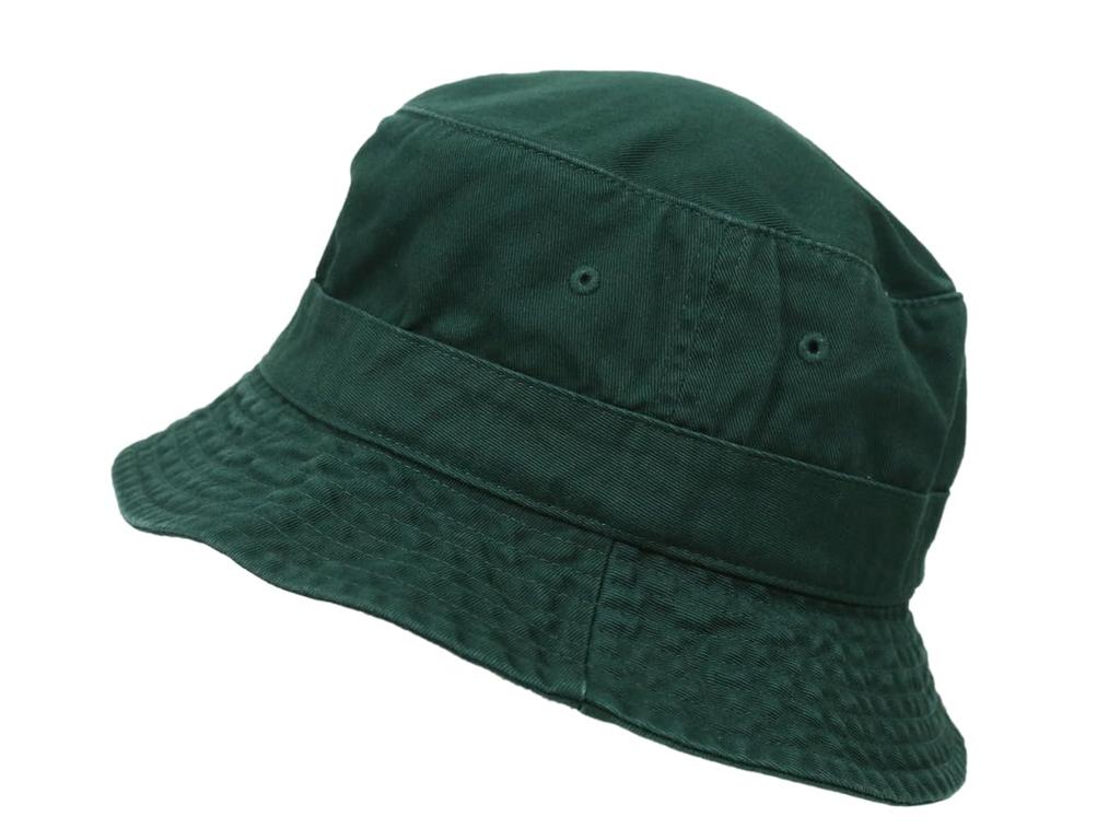 Ralph Pony Embroidery Cotton Bucket Hat Cap (Polo Lauren) Men's Women's 01080175-SM-GREEN(RED) [Item]
