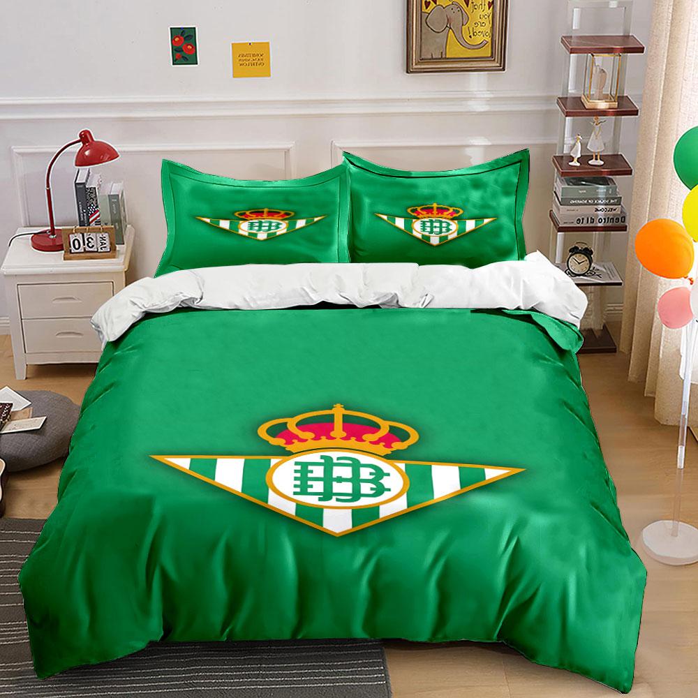 

Green background, Real Betis crest. Bedding sets Duvet cover sets Duvet covers Pillowcases(1 * Duvet Cover 2 * Pillowcases without duvet insert) 135x200cm