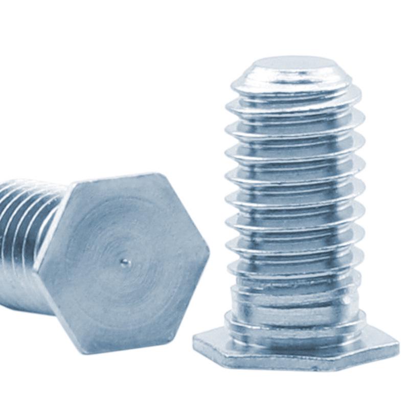 Iron-Plated Blue & White Zinc Hexagonal Self-Clinching Screws/Bolts M3/M4/M5