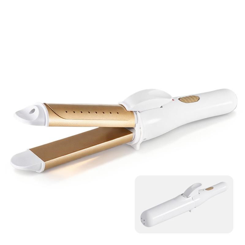 2 In 1 Electric Hair Comb 30Mm Hair Curling Iron Hair Straightener Professional Heated Hair Styling Comb Iron Volumizing Comb