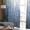 Pine Forest Gradient Snowflake Sheer Curtain for Living Room Hall Wall Dress Up Home Window Supplies Pop Print Tulle Curtains