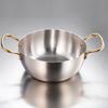 Korea Ramen Pot Stainless Steel Double Handle Fast Heating Ramen Noodle Cooking Pot for Induction Cooker