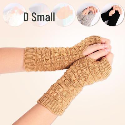 Dames Gebreide Wol Halve Vinger Computer Handschoenen - Warme Winter & Herfst Koubescherming