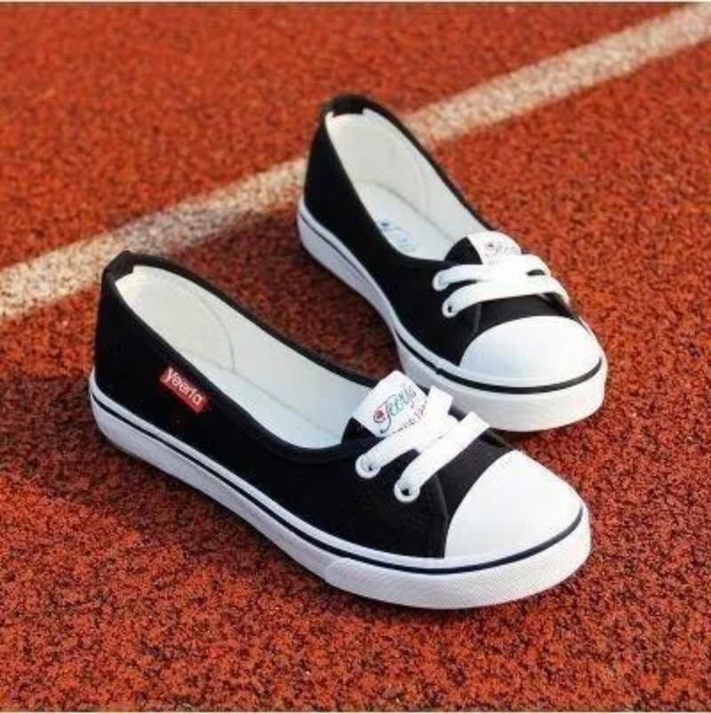 

Женская обувь Балетки Повседневные Дышащие Женские Балетки Слипоны Модные Холщовые Балетки 40 чёрный