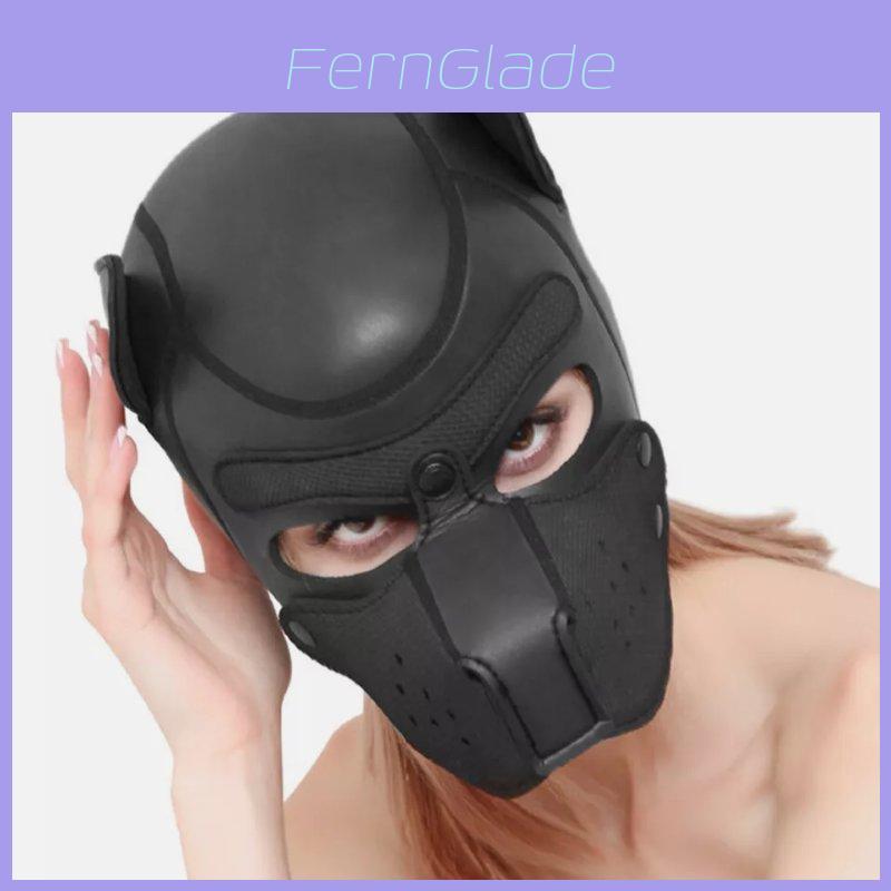 Máscara de Cabeza de Perro Única para Placer Adulto Disfraz Para Juego de Rol Íntimo Con Cómodo Material de Neopreno