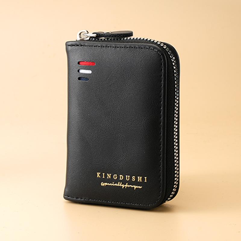 New Men'S Wallet Men'S Short Wallet Wear-Resistant Practical Wallet Large Capacity Durable Wallet