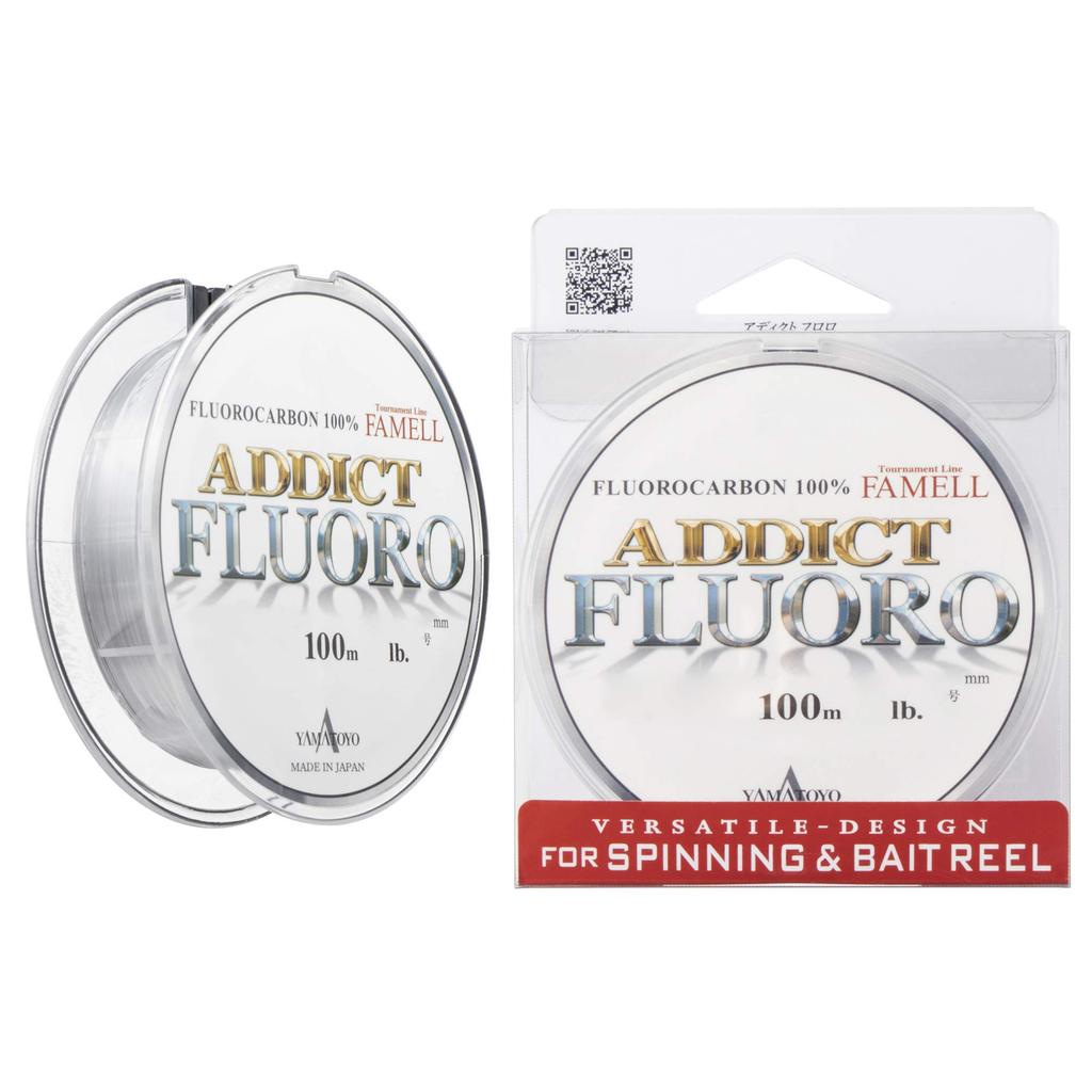 Yamatoyo Tegusu (YAMATOYO) Fluorocarbon Line Addict Fluoro, 100m, 2.5, 10lb, Clear
