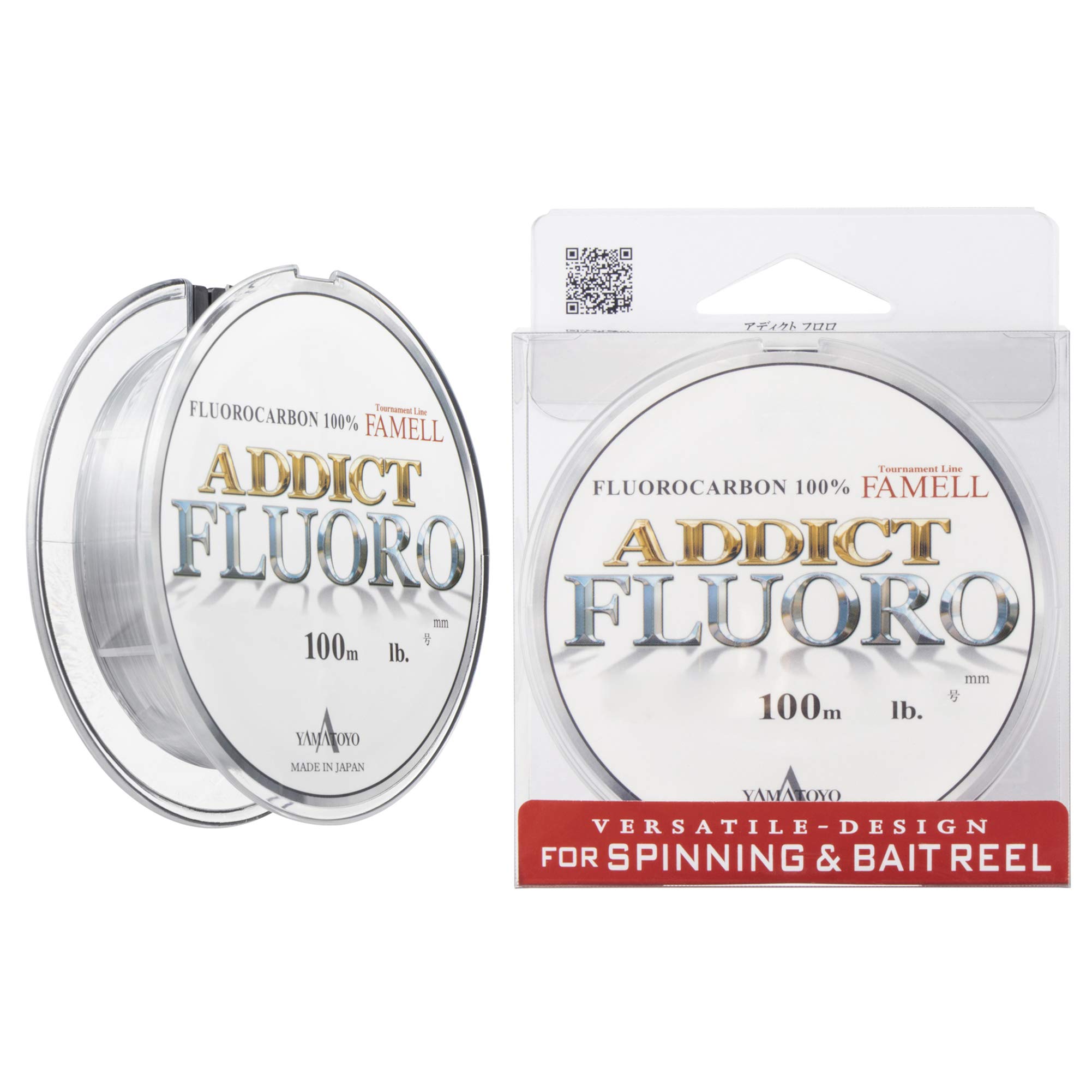 

Yamatoyo Tegusu (YAMATOYO) Fluorocarbon Line Addict Fluoro, 100m, 2.5, 10lb, Clear